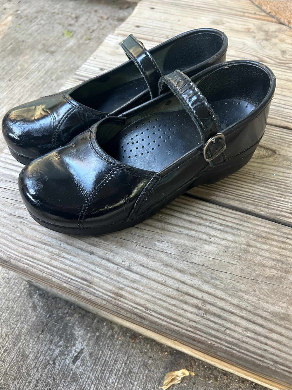 Womens Black Mary Jane School Shoes